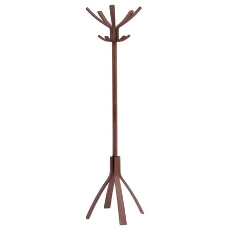ALBA Cafe Wood Coat Stand, Espresso Brown PMCAFE